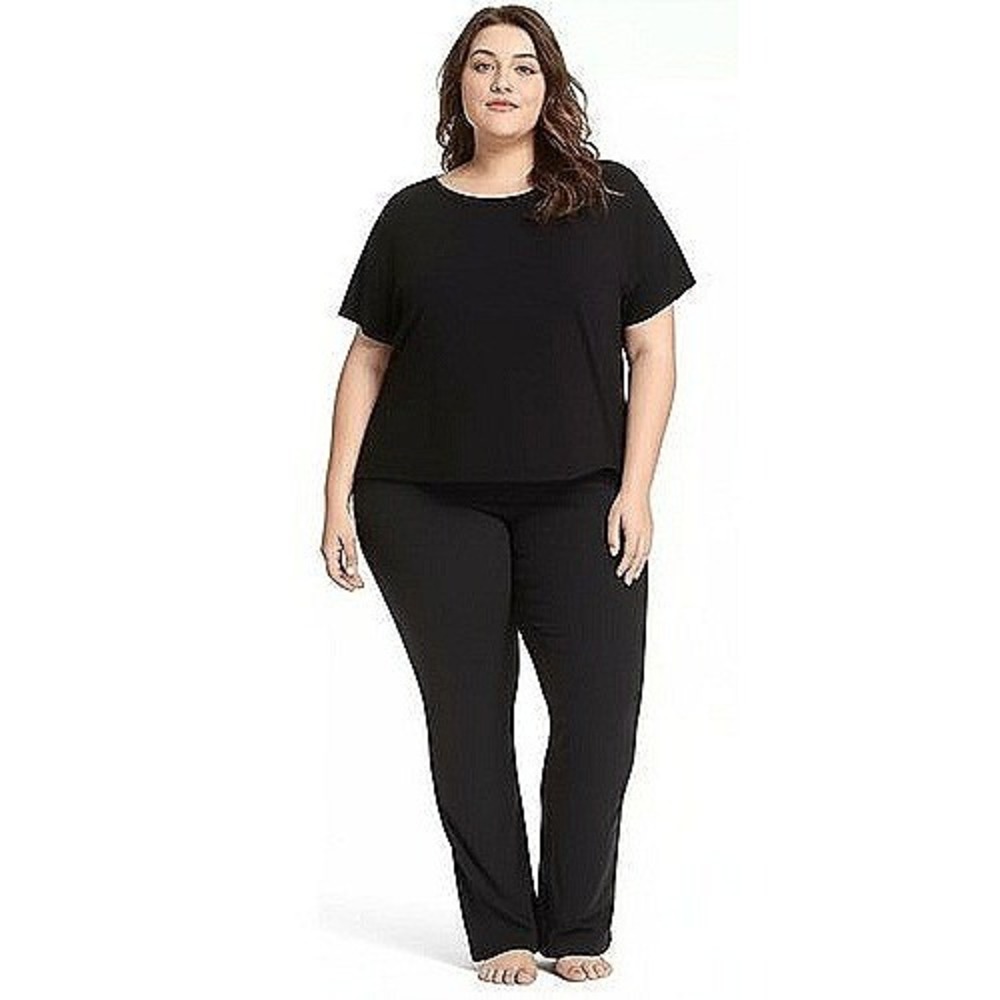 NWOT Torrid Crew Neck‎ Cropped T-Shirt Slim Fit Black 4X